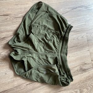 Green lululemon shorts